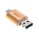 флеш память usb Apacer 64 GB USB 3.1 Gen1 Lightning AH190 Gold (AP64GAH190H)