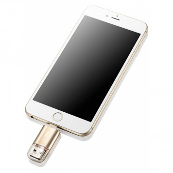 флеш память usb Apacer 64 GB USB 3.1 Gen1 Lightning AH190 Gold (AP64GAH190H)-4