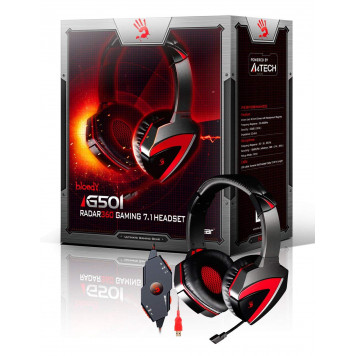 Наушники A4Tech 7,1 Combat Gaming Bloody G501 (black+red)-2