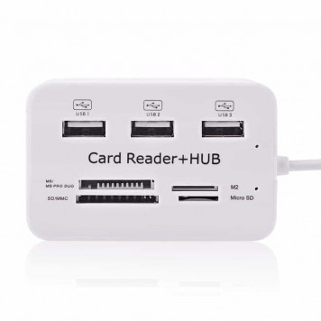 Card reader+ USB 2,0 Hub Combo-2