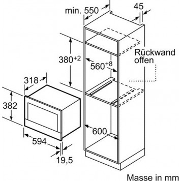 Встраиваемая микроволновая печь Bosch BEL634GS1 (Silver)-7