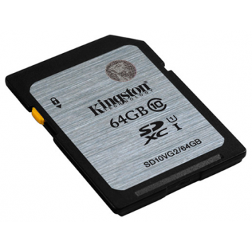 Карта памяти Kingston 64GB SD10VG2/64GB Class10 UHS-I 45R (SD10VG2/64GB)-3