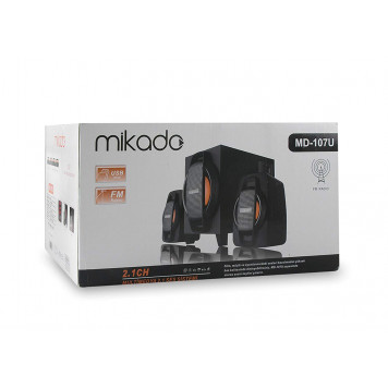 Акустическая система Mikado multimedia 2,1 USB + FM (MD-107U)-5