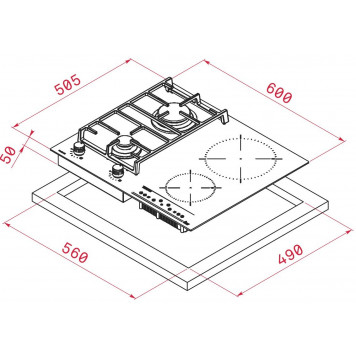 Комбинированная варочная панель Teka IG 620 2G AI AL CI-2