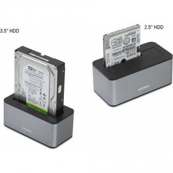 Док станция USB 3,0 Everest 2,5 / 3,5 (HD3-530)-2