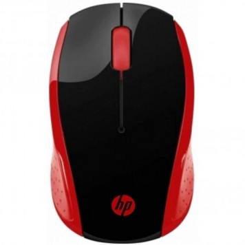 Беспроводная мышь HP Wireless Mouse 200, Red (2HU82AA)