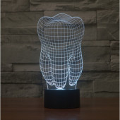 3D Светильник Зуб