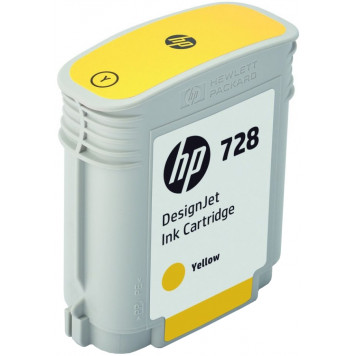 Струйный картридж HP № 728 F9J61A (Желтый)