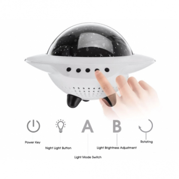 Проекционный светильник с блютуз колонкой