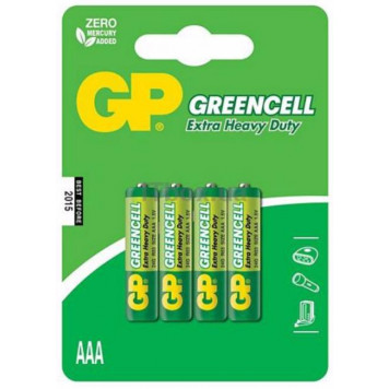 Батарейки GP battery Greencell AAA(4) 24G-2UE4