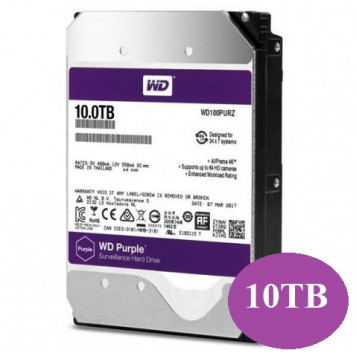 Внутренний HDD WD Purle  3.5'' 10TB (WD100PURX)