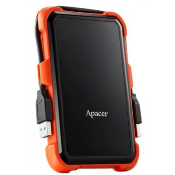 Внешний HDD Apacer 1 TB USB 3.1 Portable Hard Drive AC630 Orange Shockproof (AP1TBAC630T-1)-2