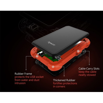 Внешний HDD Apacer 1 TB USB 3.1 Portable Hard Drive AC630 Orange Shockproof (AP1TBAC630T-1)-4