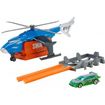 MATTEL Набор игрушек Hot Wheels Super SWAT copter (FDW70)-2