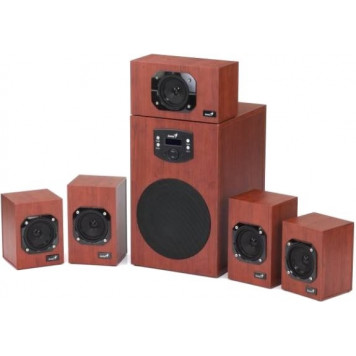 Компьютерные колонки GENIUS SW-HF5.1 4600,wooden,total power 125WT (RMS),Remote control included (31731028100)-3