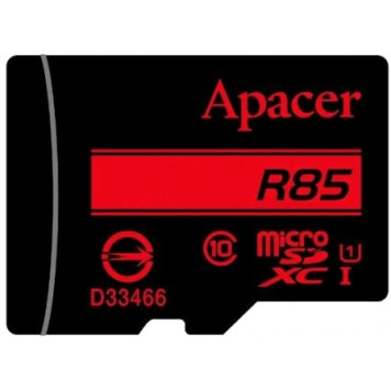 Карта памяти Apacer 64 GB microSDXC/SDHC UHS-I U1 Class 10 (R85 MB/s) + SD adapter (AP64GMCSX10U5-R)