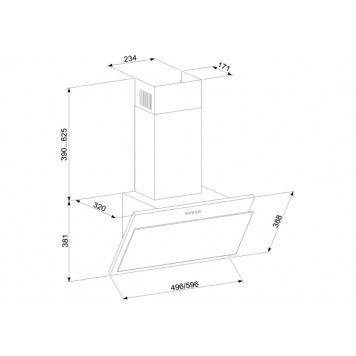 Вытяжка ELEYUS Lana 700 60 IS+BL LED (Silver)-8