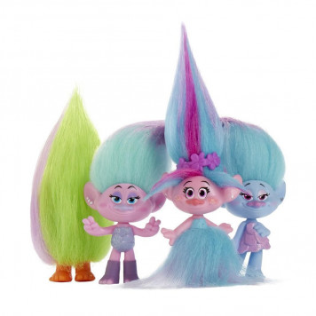 Персонаж мультфильма/Игровой набор Hasbro Trolls Розочка и друзья Тролли (B6557)-3