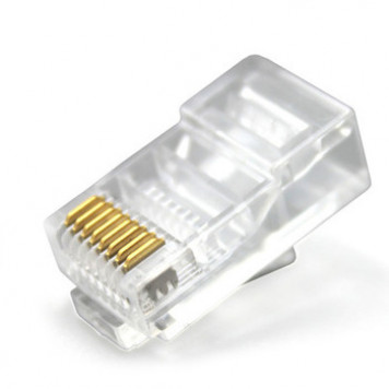 Коннектор Vcom Jack RJ45 Cat5 100pcs-4