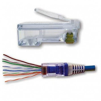 Коннектор Vcom Jack RJ45 Cat5 100pcs-5