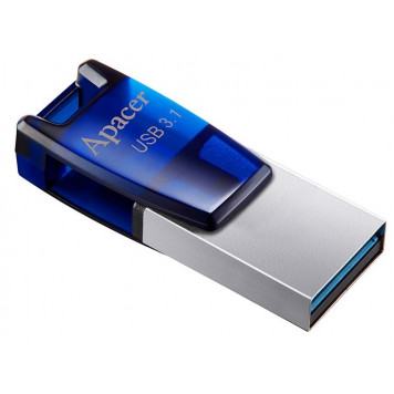 Флеш память USB Apacer 32 GB USB 3.1 Gen1 micro USB AH179 / Blue (AP32GAH179U-1)-2