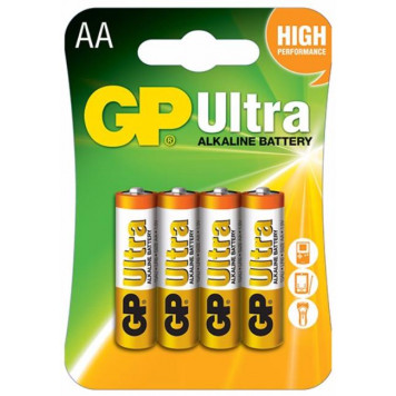 Батарейки GP battery Ultra Alkaline AA(4)15AU-2UE4