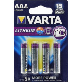 Батарейки VARTA LITHIUM 6103 AAA (4)