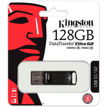 Флеш память USB Kingston 128GB USB 3.1/3.0 DT Elite G2 (DTEG2/128GB)