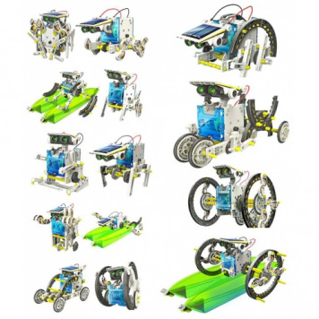 Робот-конструктор на солнечных батареях 14 в 1-4