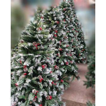 Снежная Ёлка с рябиной и шишками Christree+ rowan + cones (1.80 metr)-2