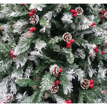 Снежная Ёлка с рябиной и шишками Christree+ rowan + cones (1.80 metr)-5