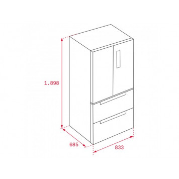 Холодильник Teka RFD 77820 S-2