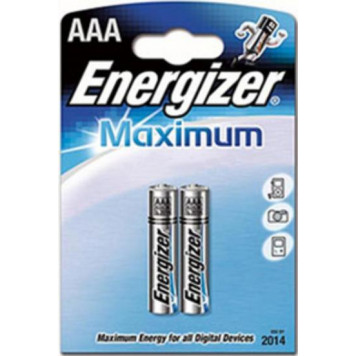 Батарейки Energizer battery Maximum AAA(2) LR03