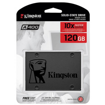 Внутренний SSD Kingston 120GB A400 SATA3 2.5 (SA400S37/120G)