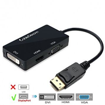 Конвертер Displayport to HDMI, DVI, VGA-2