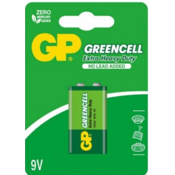 Батарейки GP battery Greencell 9V(1) 1604GLF-2UE1