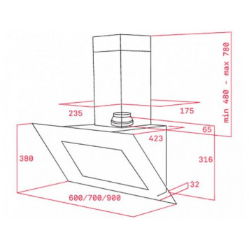 Вытяжка Teka DVT 980 B-2