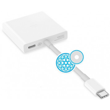 Адаптер Xiaomi Mi USB-C to VGA and Gigabit Ethernet Multi-Adapter (CUP4005CN)-5