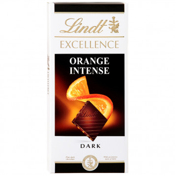 Шоколад Lindt Еxcellence темный с кусочками апельсина и миндаля 100г