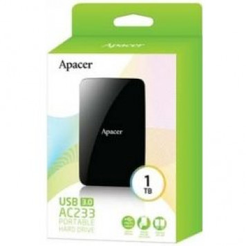 купить Жёсткий диск (HDD) Apacer 1TB USB 3,0 (AP1TBAC233B-S)-1