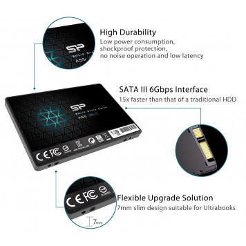 Внутренний SSD Silicon Power (Solid State Disk)2.5&quot;SATA SSD,A55,1TB,TLC,std (SP001TBSS3A55S25)	-4