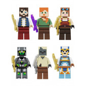 Набор из 6 фигурок Minecraft Набор из 6 фигурок