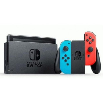 Игровая приставка Nintendo Switch - Neon Blue and Red Joy-Con V2 + Carry Case (Blue/Red)-1