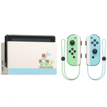 Игровая приставка Nintendo Switch - Animal crossing edition (Blue/Green)-2