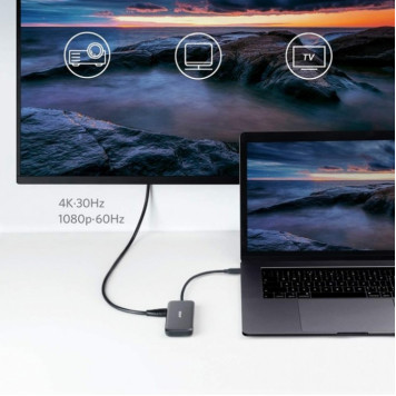 Хаб Anker 5-in-1 USB-C Adapter Black (A8334HA1)-3