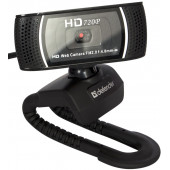 WEB-камера Defender G-lens 2597 HD720p 2 МП, автофокус, автослежение Black (63197)