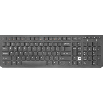 Клавиатура Defender UltraMate SM-535 Wireless keyboard, RU, multimedia, black (45535)