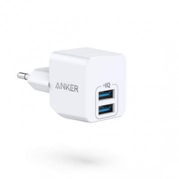 Адаптер питания Anker PowerPort Mini, white (A2620L22)