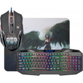 Клавиатура с мышью Defender Reaper MKP- 018 Gaming combo set, KB, mouse, mouse pad, black (52018)