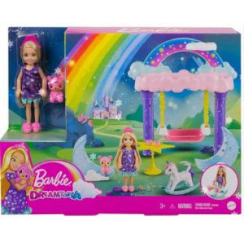 Barbie Dreamtopia Chelsea Eğlenceli Dünyası Pijama Partisi GTF48-GTF50-4